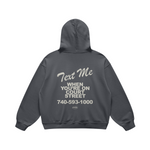 Text Me on Court Carbon Gray Hoodie