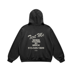 Text Me at Brick Black Hoodie