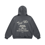 Text Me in Clifton Carbon Gray Hoodie